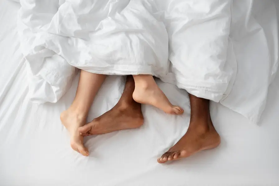 Couple having intimate moments