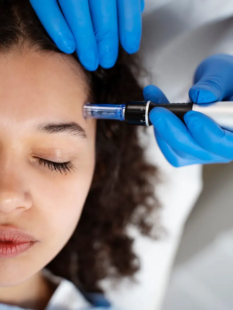 Preparing utensils for microneedling procedure